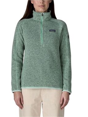 Patagonia Mint Green thin ice Half-Zip pullover Sweatshirt